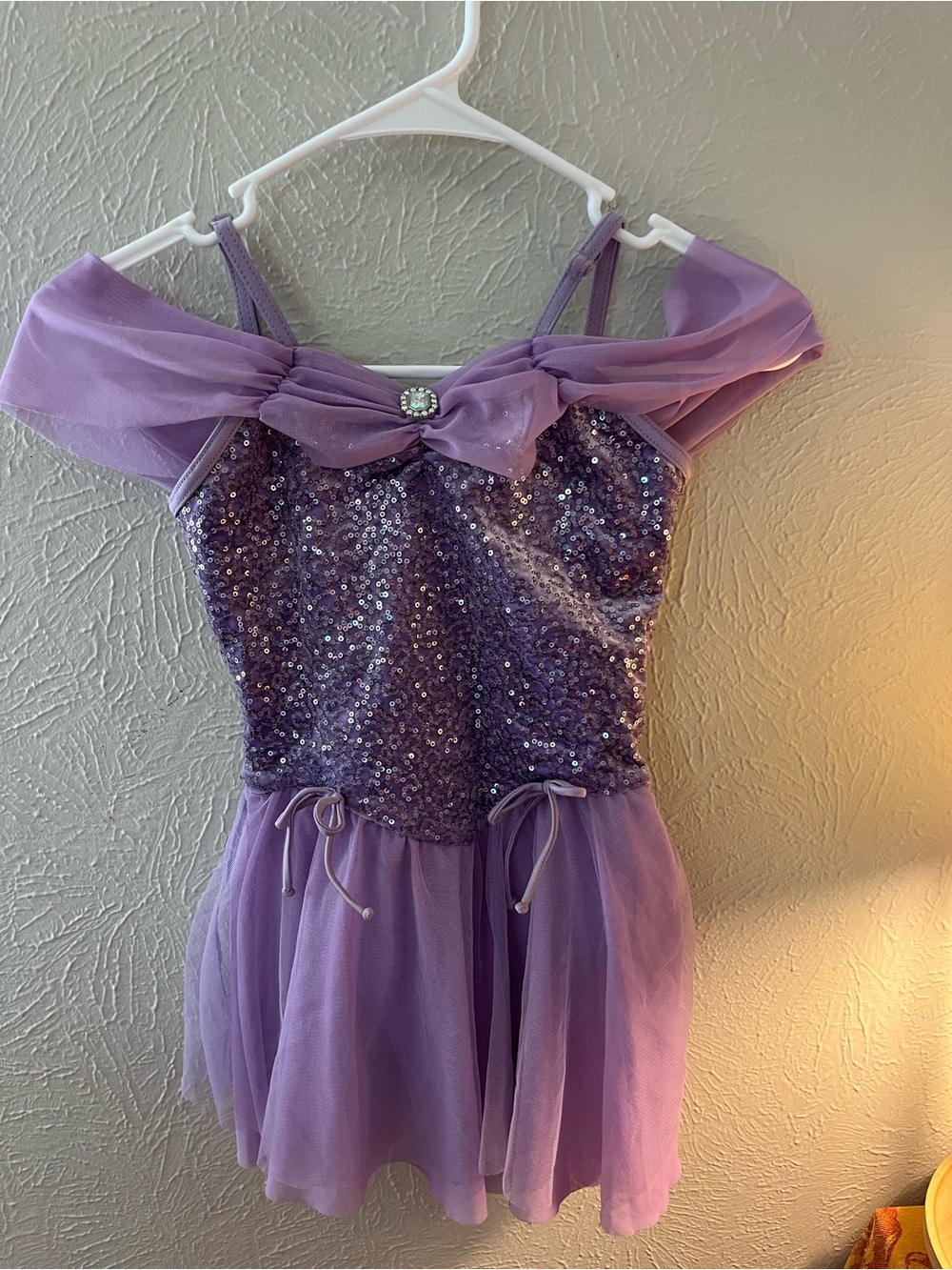 Weissman Sparkling Purple Sequin Tulle Dance Costume IC 7/8